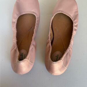 Clarks Women's Leather Blush Pink Ballet Flats